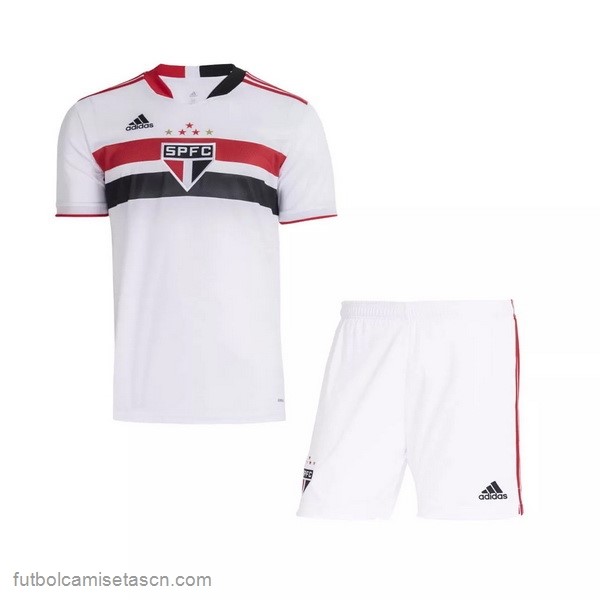 Camiseta São Paulo 1ª Niño 2021/22 Blanco